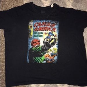 Captain America Now Begins The Nightmare Marvel Comics Tee 8XL